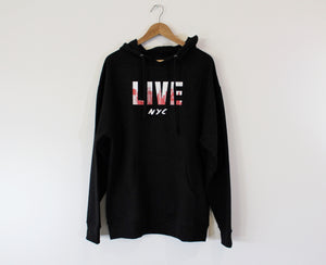 Hooded Sweatshirt - 'LIVE NYC'