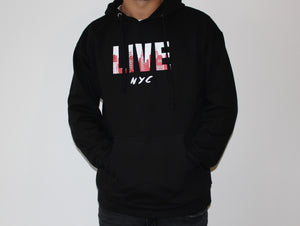 Hooded Sweatshirt - 'LIVE NYC'