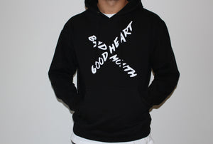 Hooded Sweatshirt - 'Good Heart Bad Mouth'