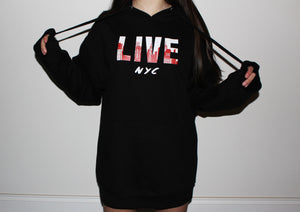 Hooded Sweatshirt - 'LIVE NYC'