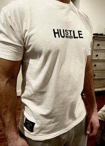 T-Shirt - 'Hustle/Humble' (White)