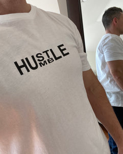 T-Shirt - 'Hustle/Humble' (White)