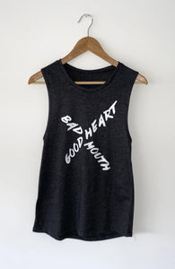 Tank Top - ‘Good Heart Bad Mouth’ (women’s)