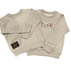 Children’s Crewneck Sweatshirt - Heather Grey (2 designs, unisex)