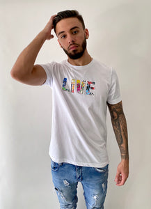 T-Shirt - LIVE ‘Splatter' (White)