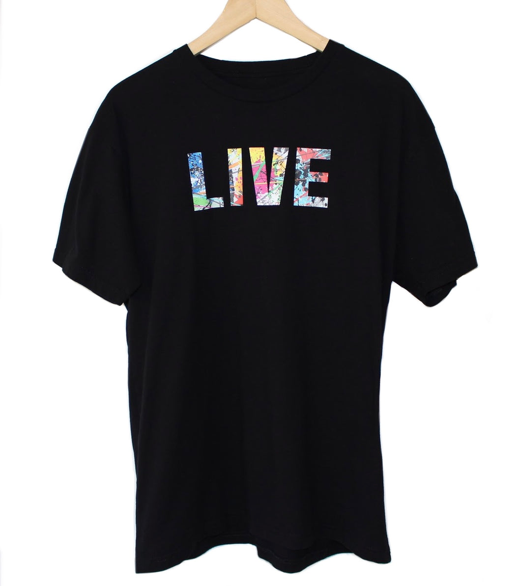 T-Shirt - LIVE 'Splatter' (Black)