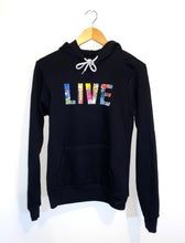 Load image into Gallery viewer, Sponge Fleece Hoodie - LIVE &#39;Splatter&#39;
