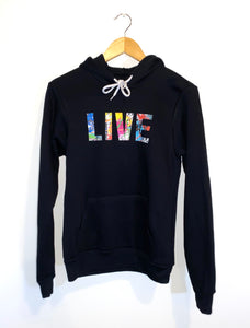 Sponge Fleece Hoodie - LIVE 'Splatter'