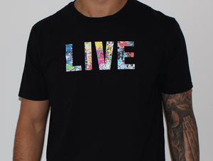 T-Shirt - LIVE 'Splatter' (Black)