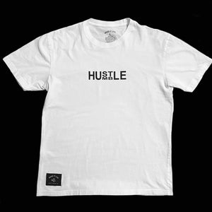 T-Shirt - 'Hustle/Humble' (White)