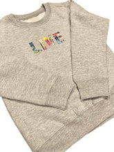 Load image into Gallery viewer, Children’s Crewneck Sweatshirt - Heather Grey (2 designs, unisex)
