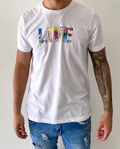 T-Shirt - LIVE ‘Splatter' (White)