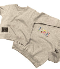 Load image into Gallery viewer, Children’s Crewneck Sweatshirt - Heather Grey (2 designs, unisex)
