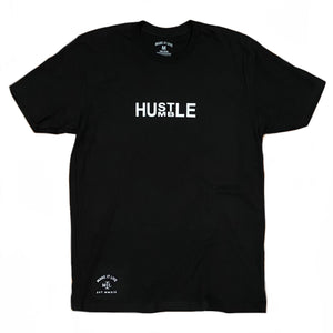 T-Shirt - 'Hustle/Humble' (Black)