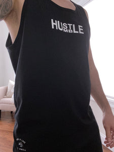 Tank Top - 'Hustle/Humble' (black, unisex)