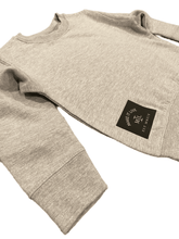 Load image into Gallery viewer, Children’s Crewneck Sweatshirt - Heather Grey (2 designs, unisex)
